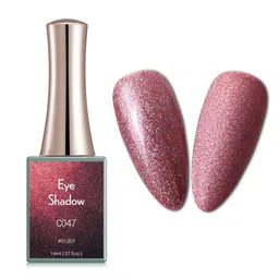 BELLE GAGA Eye Shadow Series UV LED Gel Nail Polish - 16 ml - Shade - Pink C047-image-98