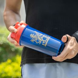 BOLDFIT Blue & Red Single RCB Printed Shaker Water Bottle 700 ml-0