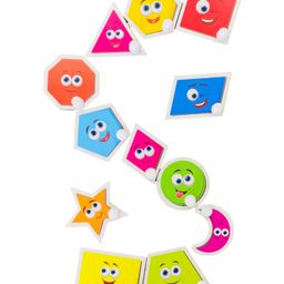TodFod Wooden 3 in 1 English Number & Shapes Puzzle - Multicolour image 5