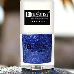 krayons Long Lasting Glitter Nail Paint - 5 ml - Blue - 93-19