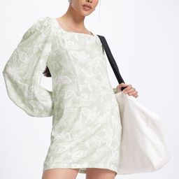 glitchez Serene Petals Floral Print Mini Dress-image-87