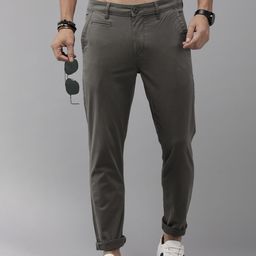 The Roadster Lifestyle Co. Men Mid Rise Tapered Fit Trousers-picture-39