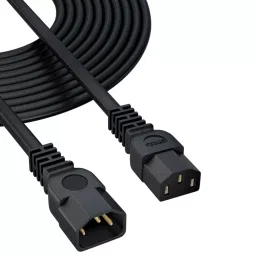 FEDUS Male to Female Power Extension Cord Cable 10 Amp 18 AWG 1.8 m Black-image-42