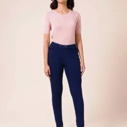 Go Colors! Navy Mid Rise Jeggings-image-66