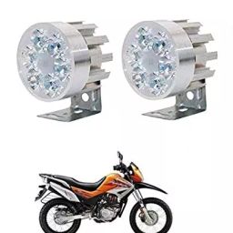 Cartronics Round 6 LED Motorcycle Light Bike Fog Lamp for Hero Impulse-11
