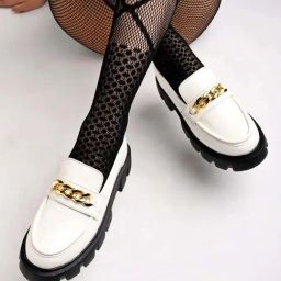 Shoetopia Kids White Casual Loafers-image-98