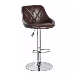 Ib basics Regal Leatherette Bar Stool/Bar Chair Brown & Black-88