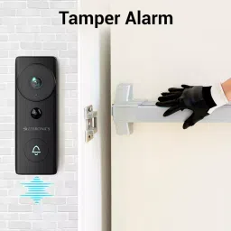 Zebronics 2 Way Talk Smart Wireless Video Door Bell with PIR Motion Detection & Night Vision, ZEB-VDB200 image 5