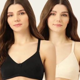 Lady Lyka Multicolor Non Wired Non Padded T-Shirt Bra (Pack Of 2)-image-136