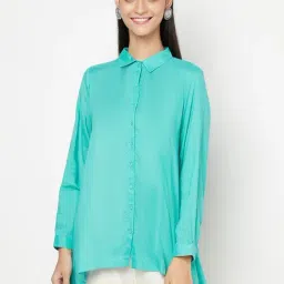 Modal Slub Asymmetric Shirt-picture-21