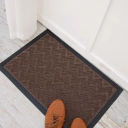 Ariana Dark Brown Microfibre Double Happy Feet Outdoor Door Mat - Set of 2-image-99