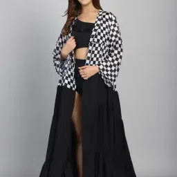 Cukoo Black Check Cover up-image-12
