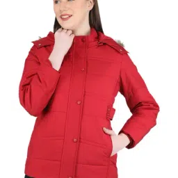 Monte Carlo Red Regular Fit Jacket-image-63