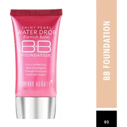 SWISS BEAUTY Shiny Pearl Water Drop Blemish Balm BB Foundation Shade 3 - 40 ml-15