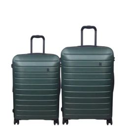 It luggage Forest Green 8 Wheels Large Hard Cabin Trolley Bag Set of 2-32