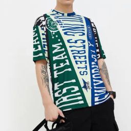 Fame Forever By Lifestyle Green Loose Fit Printed T-Shirt-image-98