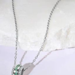 Mia by Tanishq 925 Silver Mosaic Magic Silver Necklace-image-57