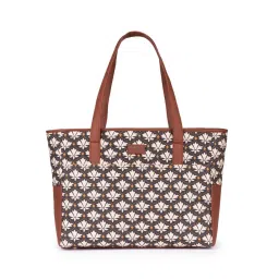 ZOUK Black Printed Mother's Tote Bag image 3