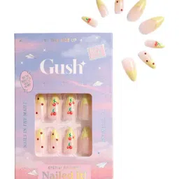 Gush Nailed It Press On Nails French Lime Cherries Kit - Medium Almond-image-46