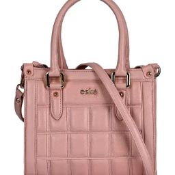 Eske Rose Viviana Quilted Medium Leather Satchel-35