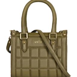 Eske Taupe Viviana Quilted Medium Leather Satchel-picture-40