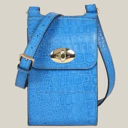 Hats Off Accessories Blue Elegance Animal Effect Medium Leather Cross Body Bag-picture-29