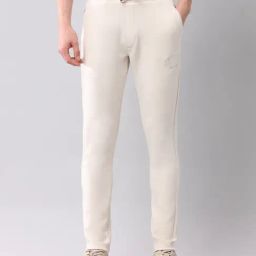 U.S. Polo Assn. Denim Co. Off White Cotton Regular Fit Trackpants-image-3