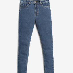 LilPicks Girls Dark Blue Solid Jeans-image-56