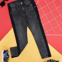 Pantaloons Junior Grey Self Pattern Jeans-image-68