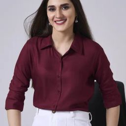 Style Quotient Maroon Solid Shirt-picture-10