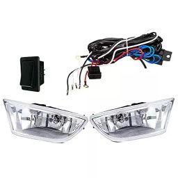 Auto Pearl Fog Lamp Lights With Wiring kit & Switch Compatible For Honda City ZXI (Without Plastic Sash Cover)-1