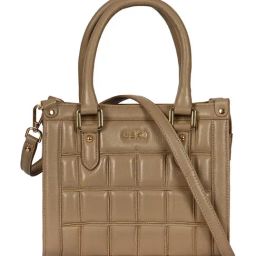 Eske Grey Viviana Quilted Medium Leather Satchel-18