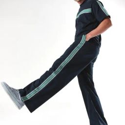 Rare Rabbit Navy Comfort Fit Solid Trackpants-18