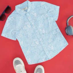 Pantaloons Junior Kids Bright White Cotton Printed Shirt-picture-15