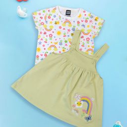 MeeMee Denim Pinafore Dress-image-99