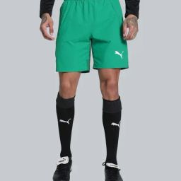 Puma Green Regular Fit Logo Printed Sports Shorts-29