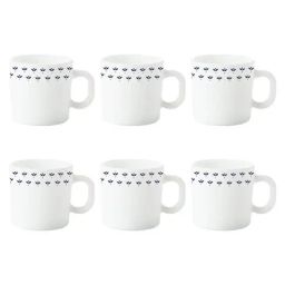 Larah by Borosil Fabula Ceramic Opalware Mug - Set of 6 180ml-image-31