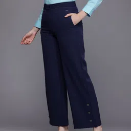Allen Solly Woman High-Rise Parallel Trousers-image-47