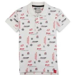 Gini & Jony Kids White Cotton Printed Polo T-Shirt-picture-23