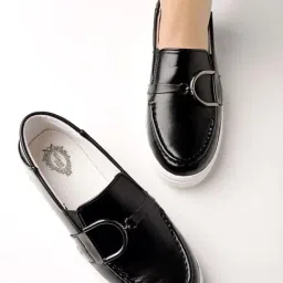 Shoetopia Kids Black Casual Loafers-picture-20