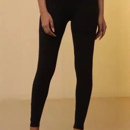 Aurelia Brown Plain Leggings-image-52