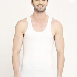 VIP Supreme Men White Sleeveless Cotton Vest-picture-17