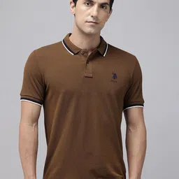 U.S. Polo Assn. Pure Cotton Slim Fit Polo Collar T-shirt-picture-8