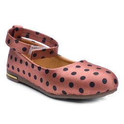 Tiny Bugs Dot Print Casual Wear Balllerinas - Pink-image-68
