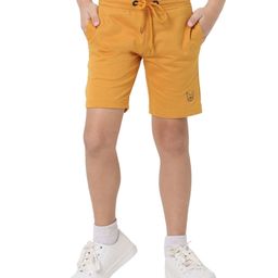 Jack & Jones Junior Cotton Mid Thigh Shorts Placement Print - Orange-image-54