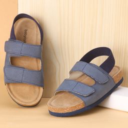 Babyoye Sandals  With Velcro & Backstrap Closure - Blue-image-78