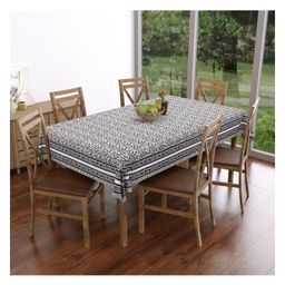 Blocks of India Cotton Table Cover For Six Seater Table-16