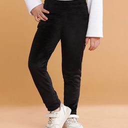 Tales & Stories Solid Leggings - Black-image-2