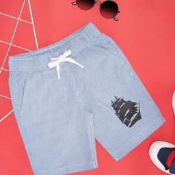Pantaloons Junior Striped Shorts - White-picture-39