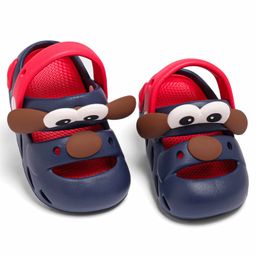 KIDLINGSS Dog Applique Detailed Clogs - Navy Blue & Red-image-7
